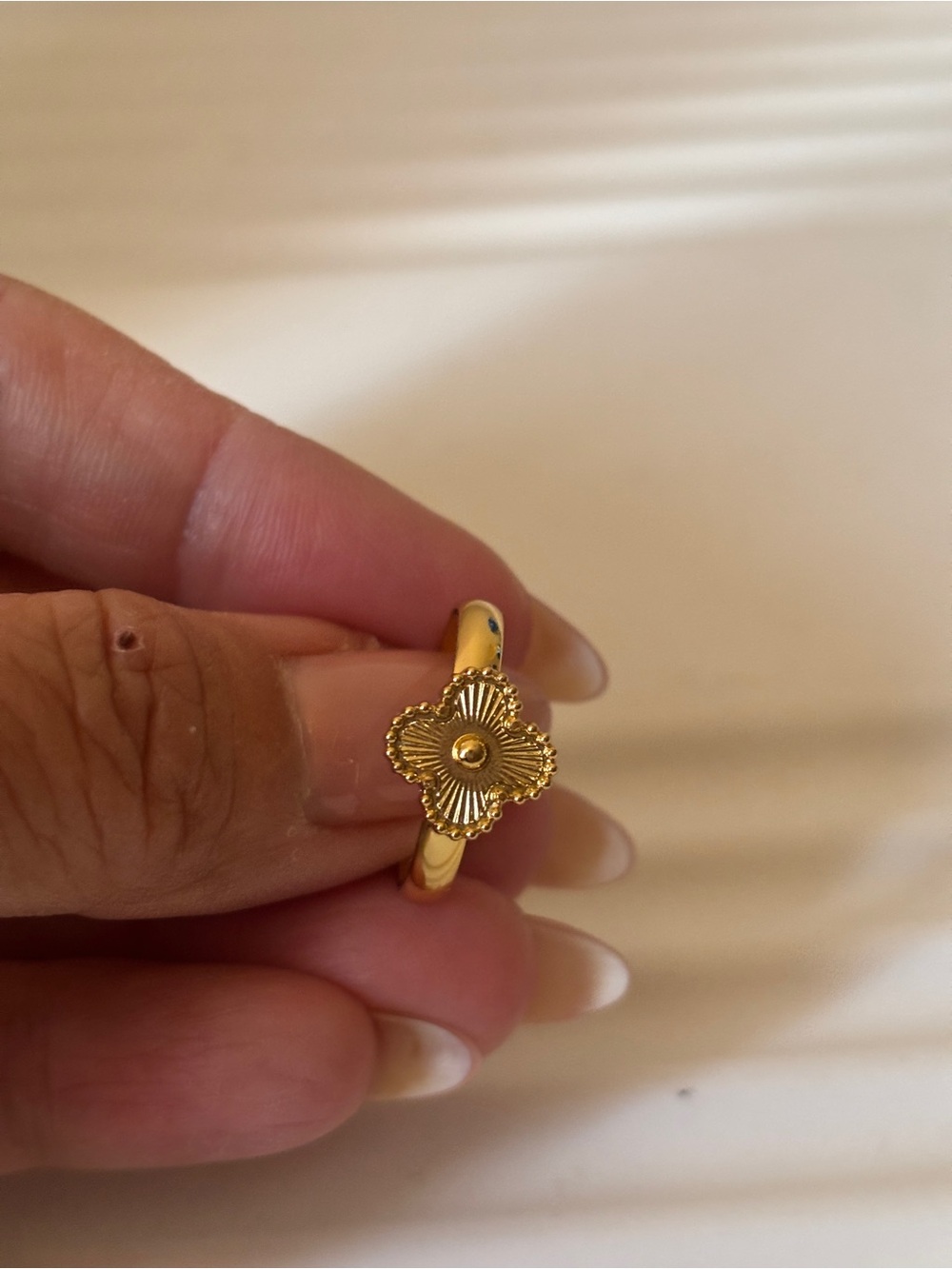 18k gold plated Floral Motif Women's Ring